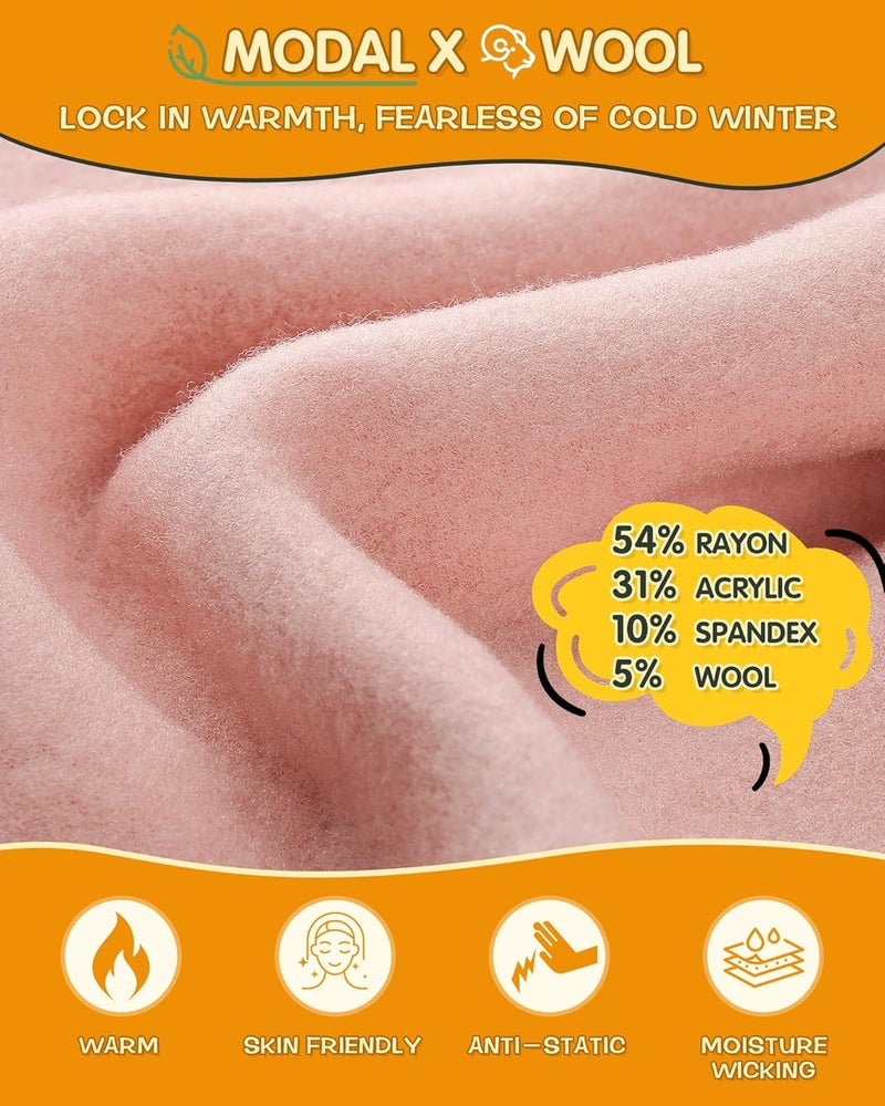 AOPREL Kids Balaclava Ski Mask, Modal Wool Blend Soft Face Mask for Boys & Girls, Windproof Full Face Cover for Cold Weather - Image 2